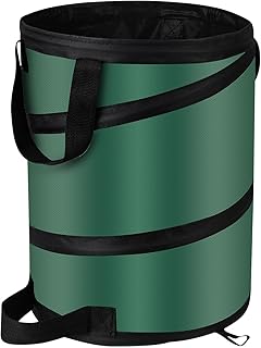 Camping Trash Can, Pop Up Trash Can/Recycle Bin, Foldable Garbage Can Camping for Gardening, Camping and Home Storage Etc(green10gallons)