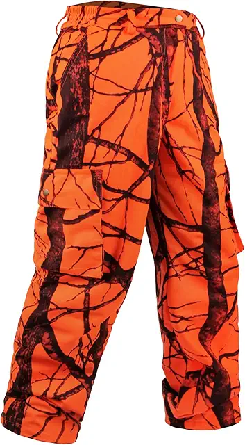 Men's Insulated Hunting Pants with Fleece Lining, Water-Resistant Camo