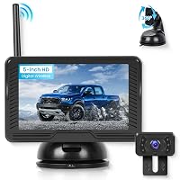 VECHTEL Telecamera Posteriore senza Fili con Schermo HD IPS da 5 Pollici