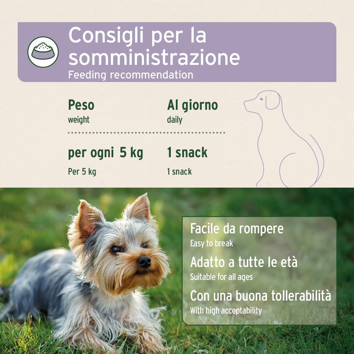 AniForte Relax Snack per cani 300g - Crocchette naturale rilassante e calmante, ant istress, con valeriana, melissa, rosmarino, per sostenere situazioni di stress, ansia, nervosismo