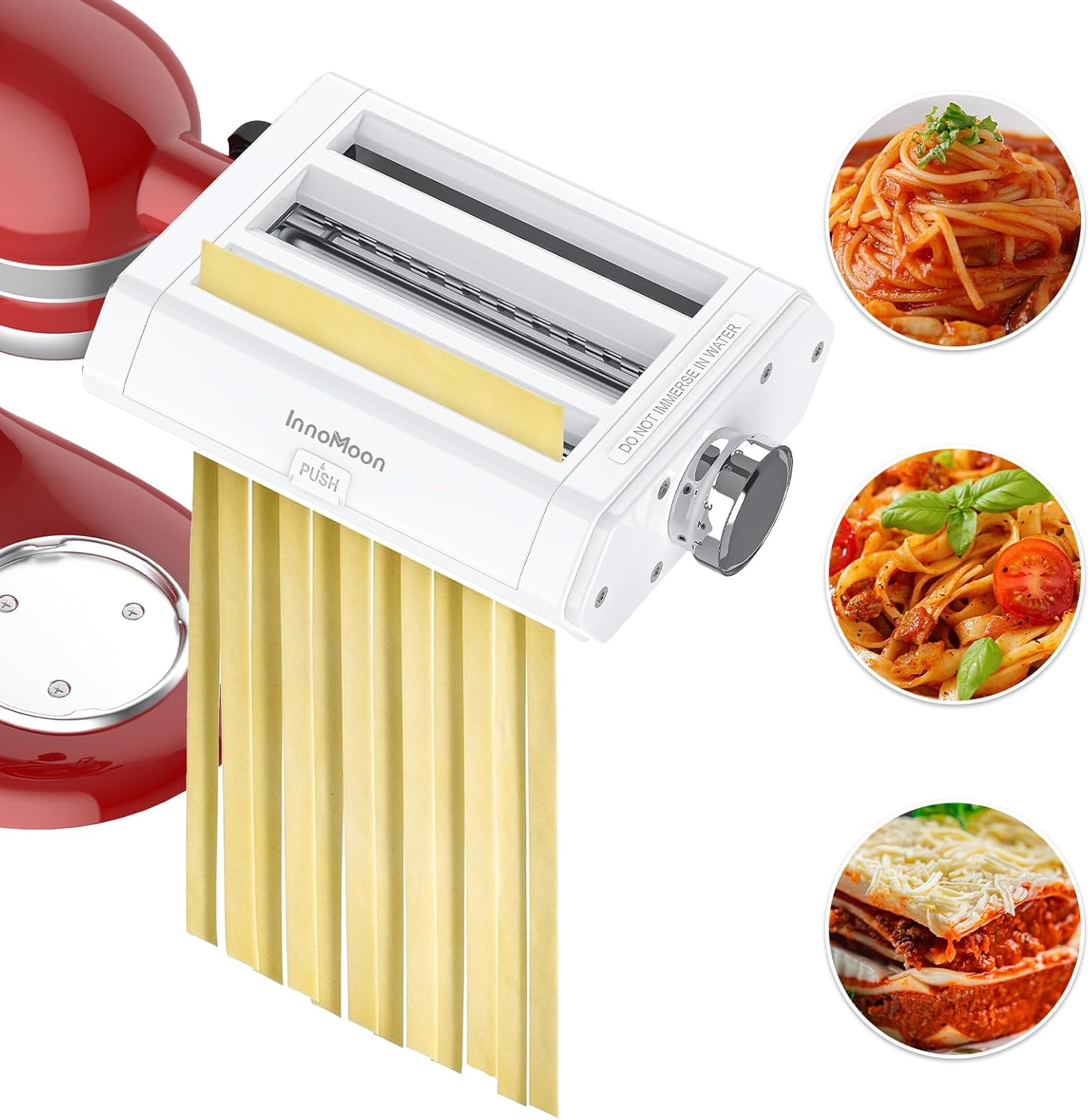 InnoMoon Pasta Attachment 3 in 1 Set for KitchenAid Stand