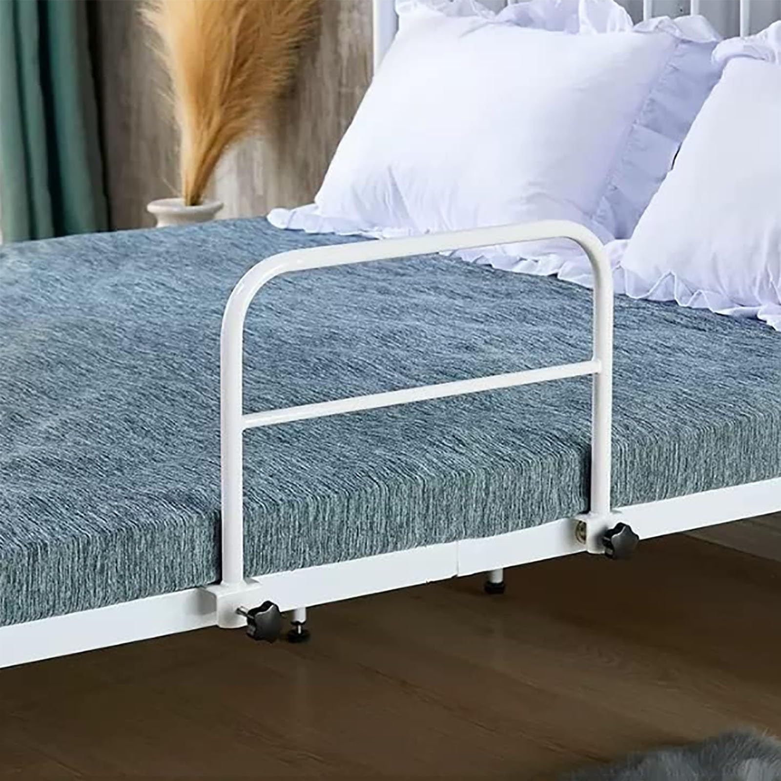 VNVFJKLO bedside safety rail, Safety Bed Side Assist Rail Guardrail Hospital Support Bar Cane Transfer Handle Fall Protection(A,80 x 30cm)