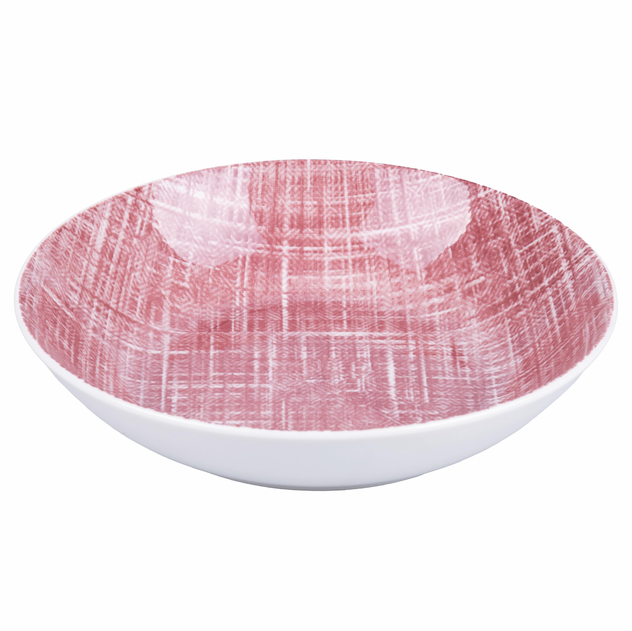 Set of 6 Porcelain Soup Plates Purple Texture