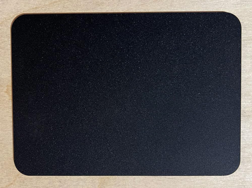 Glossy Black Acrylic Sheet with Customized Rounded Corners Laser Cut Sign Blanks (1/16" Thick Black, 9" x 12" (1 Piece)) Customize Now