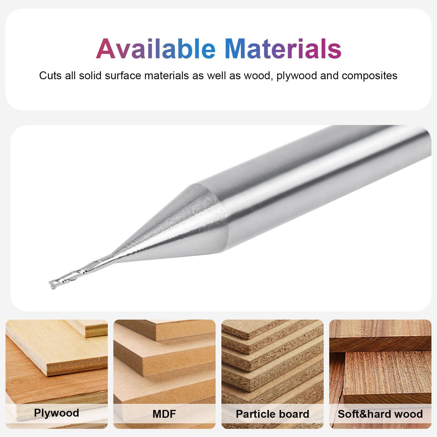 SpeTool Spiral Up Cut Router Bit, 1/32 Inch Cutting Diameter, 1/8 Inch Cutting Length, 1/4 Inch Shank - Image 4