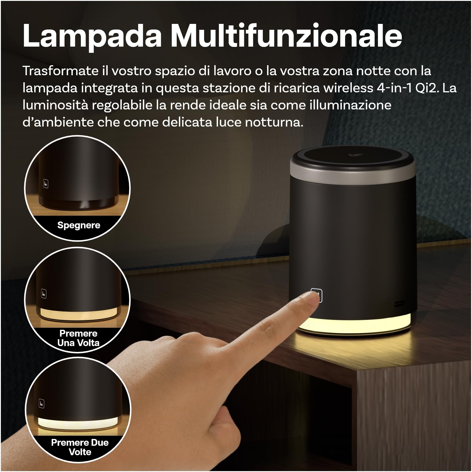 Caricatore Wireless Stazione per Samsung di MMOBIEL – 4 in 1 Supporto Magnetico di Ricarica Rapido Certificato Qi2 per Samsung Galaxy S25/S24/S23/S22, Watch 7/6/5, Buds – Incl. 25W Adattatore - Nero