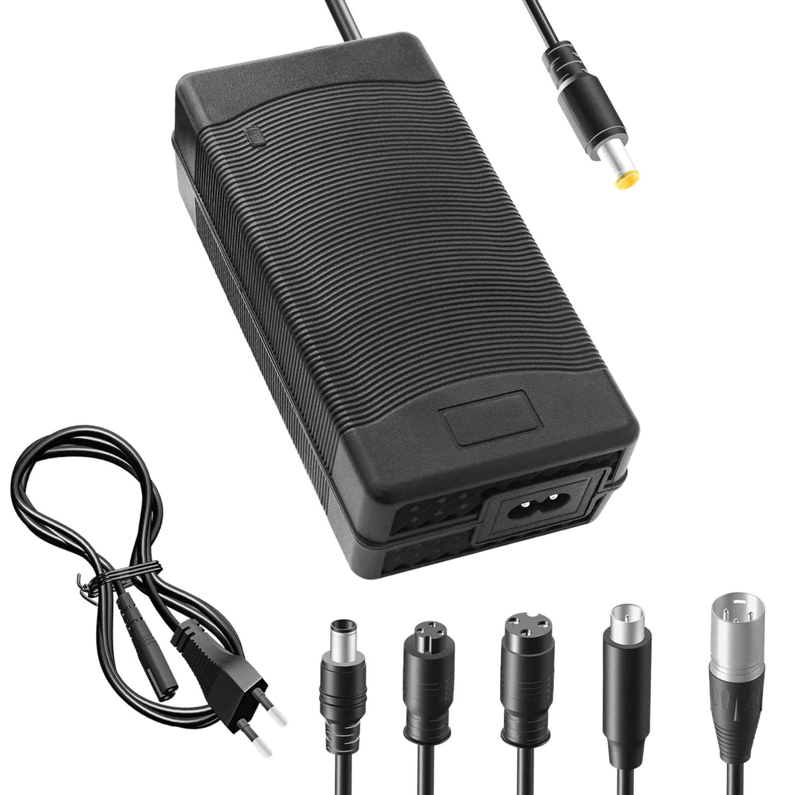 Yasco Lithium Battery Charger Multiple Connectors For Electric Bicycle Scooter E-Bike Boat Motorcycle Xiaomi Battery Charger Li-ion Battery Charger Multiple (54.6V 3A+6-piece Connector)
