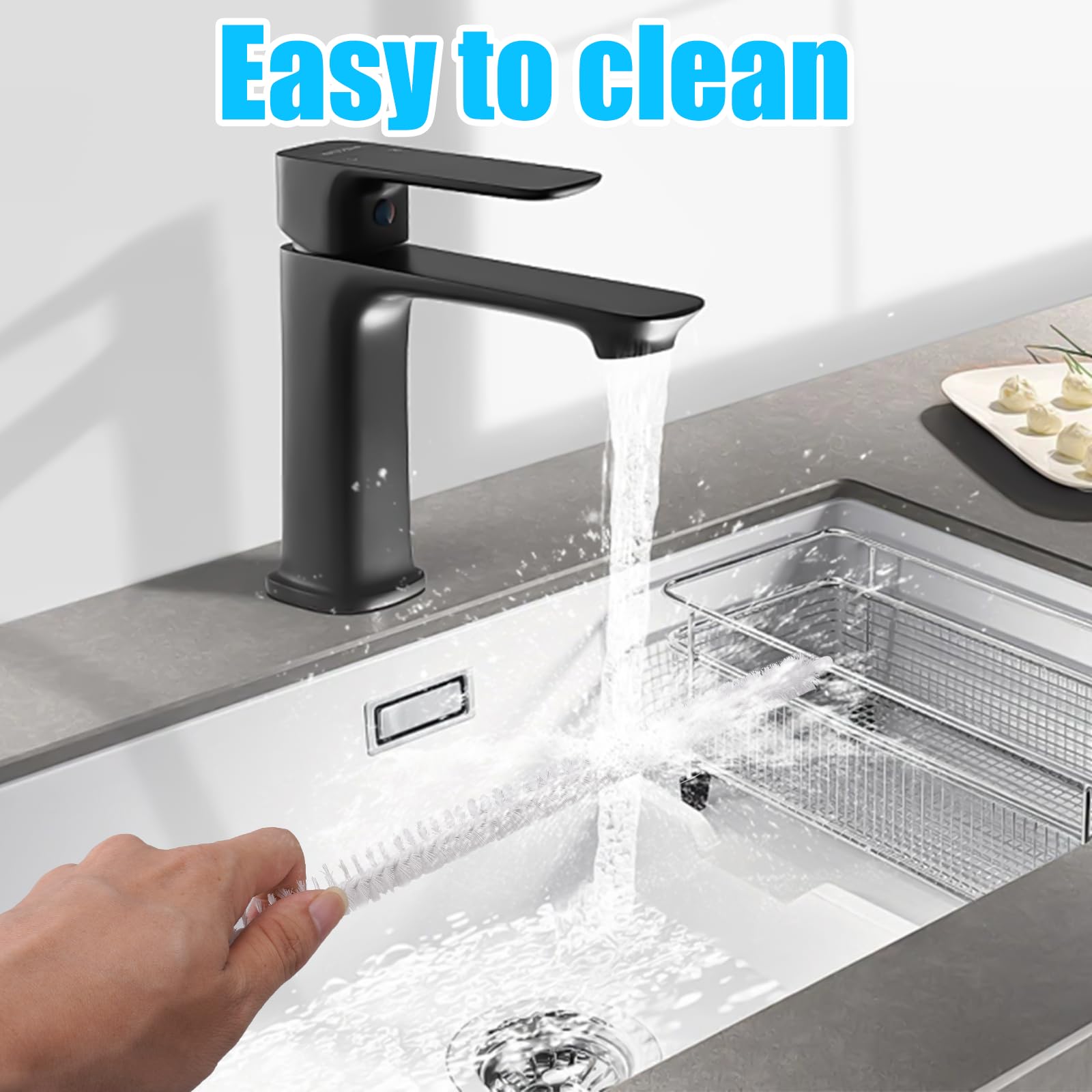 3 Piezas Cepillo de Limpieza para Desagüe, 71 cm Cepillo Flexible para Limpiar Desagües, Herramienta de Drenaje para Eliminar Pelos y Desatascar, Cepillos para Tuberías, para Cocina, Fregadero y baño
