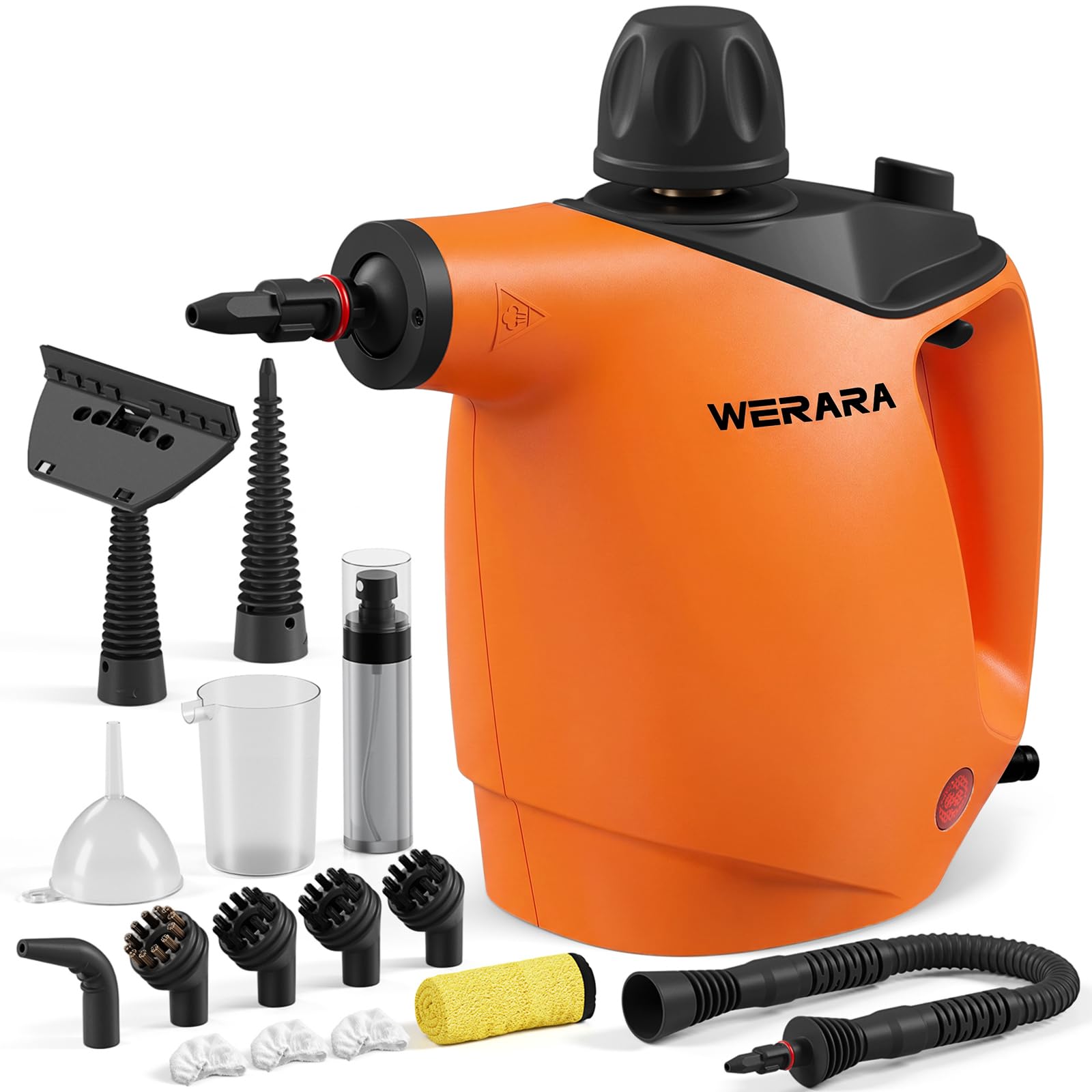 Handheld Steam Cleaner, 500ml Portable Steam Cleaner, 1050W High Pressure with 16 Accessories & Child Lock