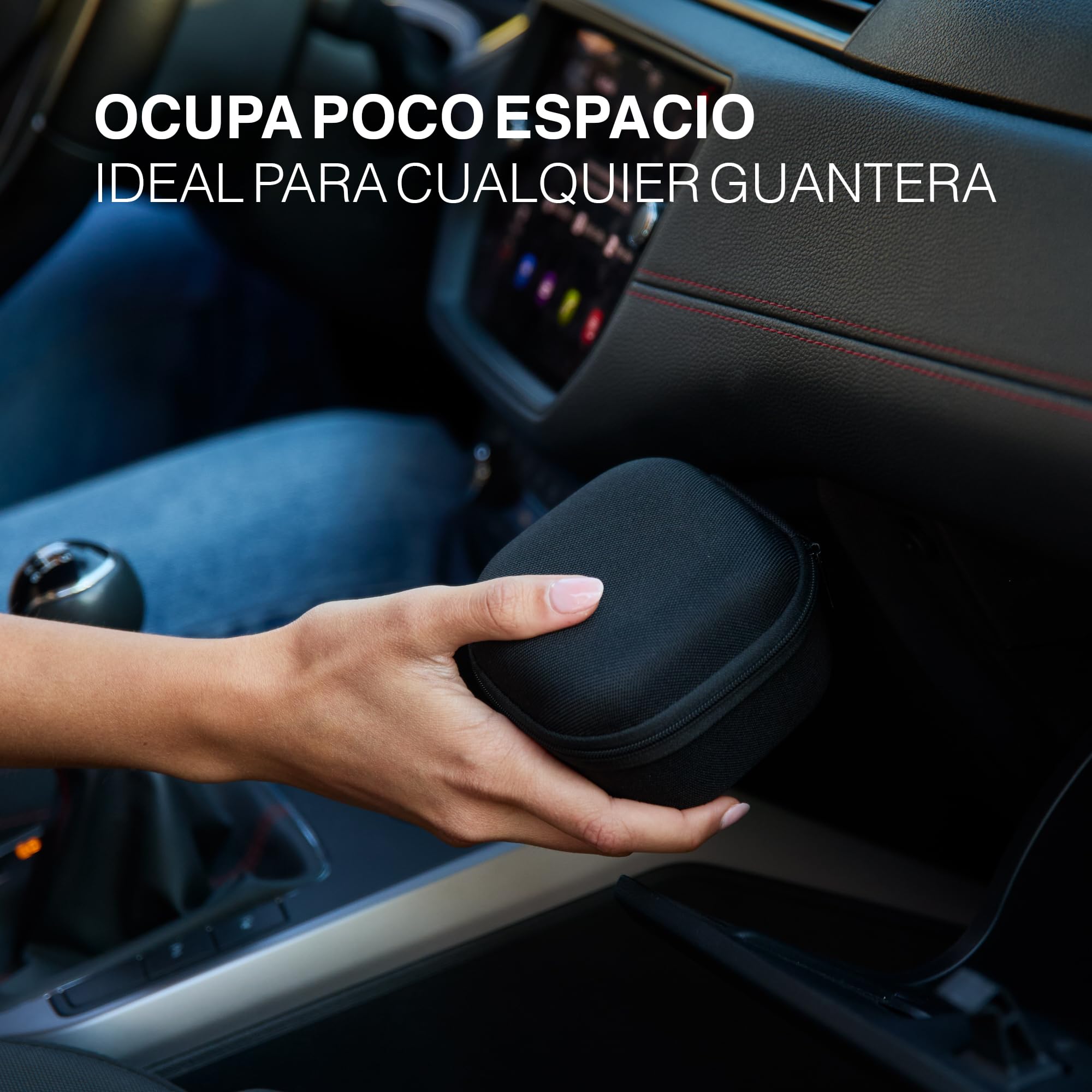 SafetyTech - Luz Emergencia Coche Homologado DGT, con SIM Telefónica y Datos Gratis hasta 2038, Baliza V16 Homologada DGT con Geolocalizador 3.0 + Funda Accesorios Coche, V16 con Geolocalización — view 6