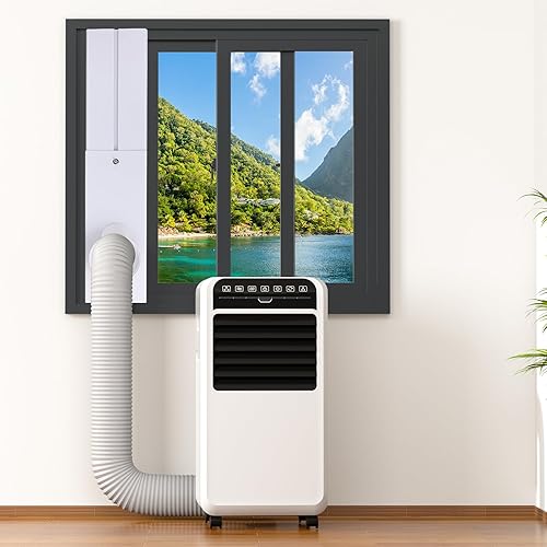 Miniatura 7 de Mrrihand Kit de ventilación portátil de ventana de CA con manguera de escape y acoplador de 5.9 pulgadas, kit de ventilación de aire acondicionado