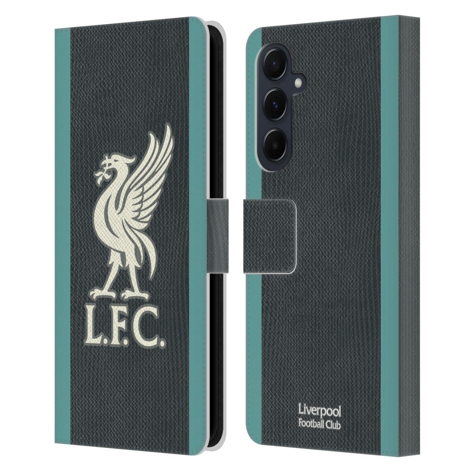 Head Case Designs Officially Licensed Liverpool Football Club Away Kit 2024/25 Leather Wallet Case Compatible With Samsung Galaxy A55 5G — image 1