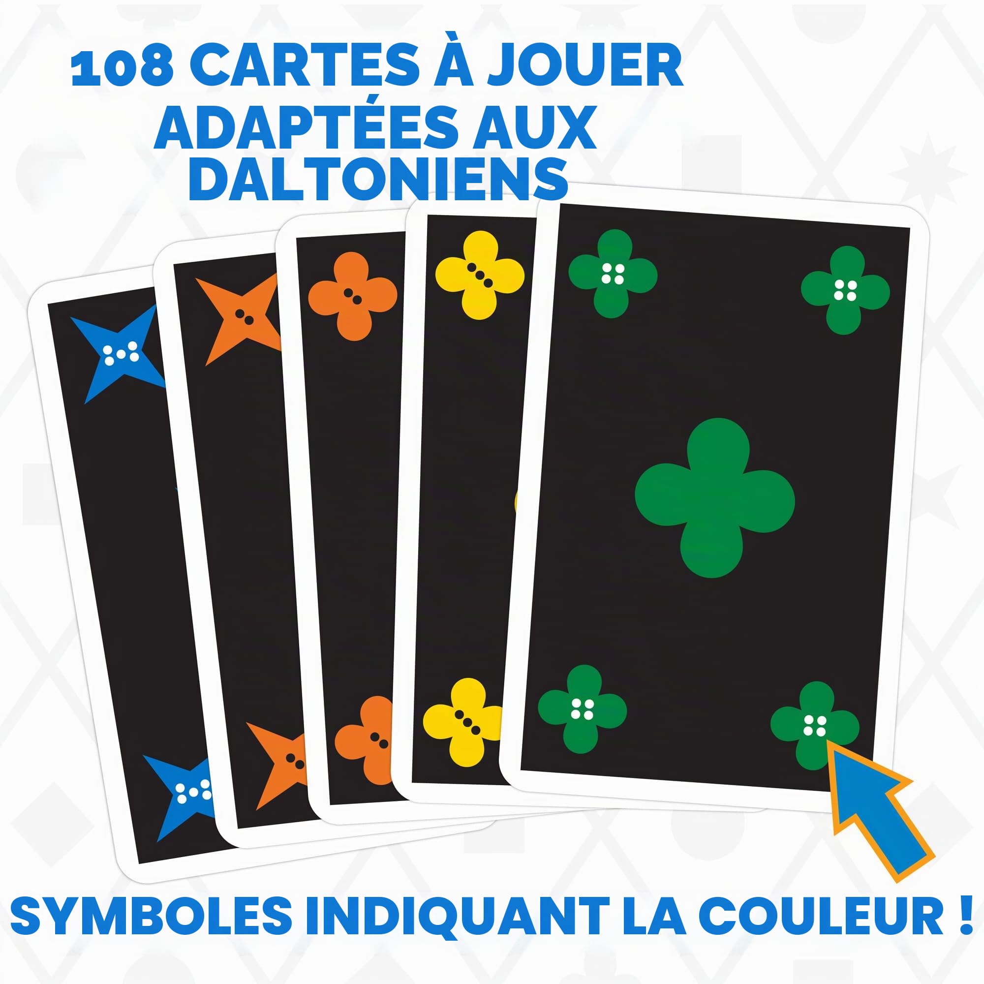 Mindware Qwirkle Rummy (Color-Blind-Friendly) - Jeu de cartes familial - À partir de 8 ans - 2 à 4 joueurs - Temps de jeu de 20 minutes