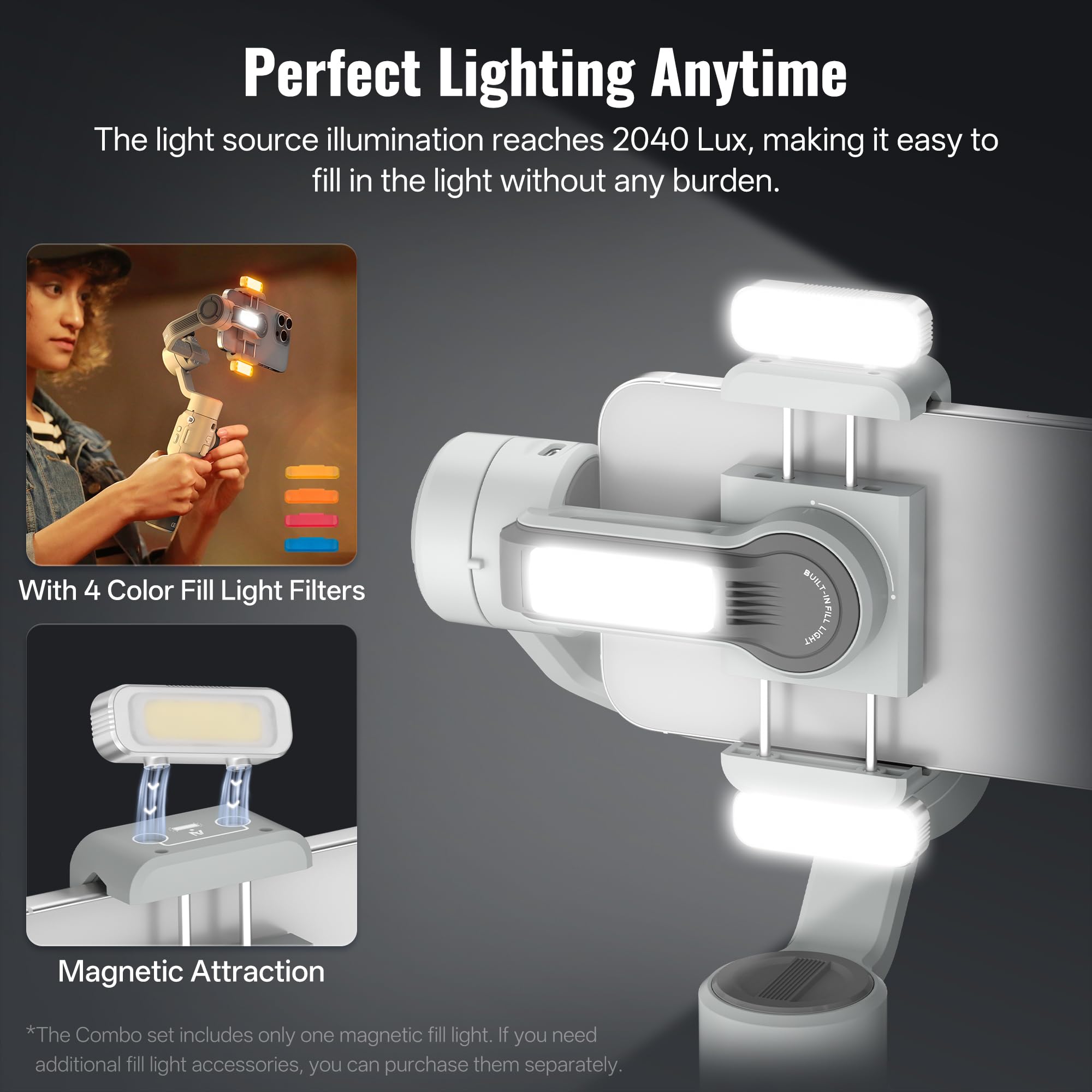 ZHIYUN Smooth 5 [Officieel] Gimbal Stabilizer voor Smartphones iPhone 13 Pro Max 12 11, Android en iPhone Gimbal 3 Axis met statief voor Vlog YouTube TikTok Instagram Live Video, Standaardpakket