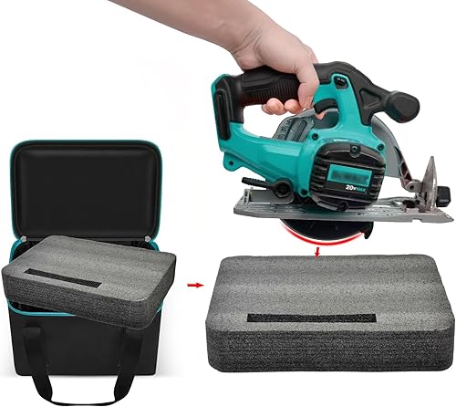 Miniatura 5 de Bolsa de herramientas universal para sierra circular DEWALT 20V MAX de 6.5 pulgadas DCS391B/DCS565B, para Makita XSS02Z 18V Sierra Circular, solo