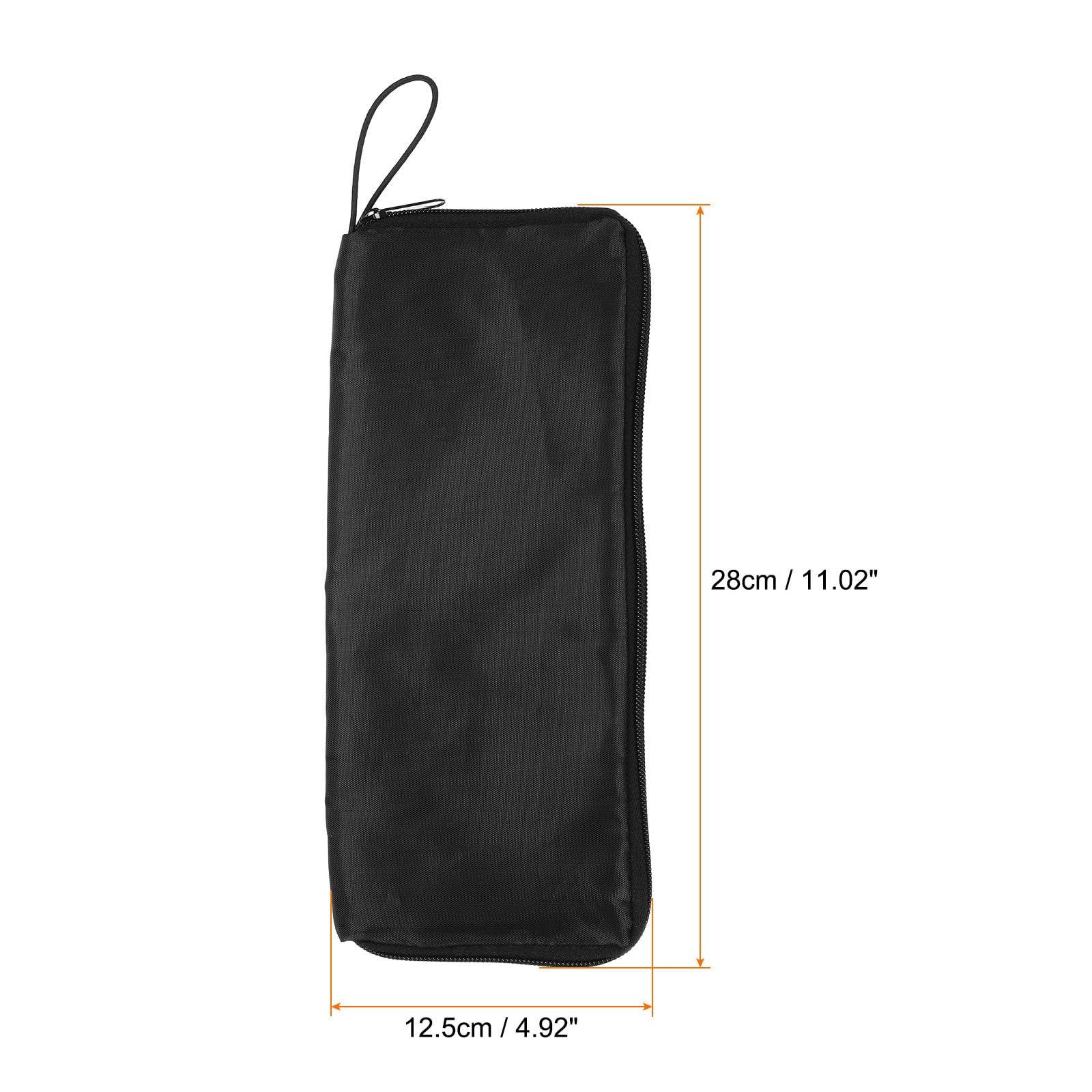 QUARKZMAN Torba na parasol na mokro 11"x5" z włókna powierzchniowego czarny | Odwracalny pokrowiec na parasol przenośny wodoodporny do przechowywania na zewnątrz w domu podróż