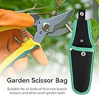 Vista 3 de Funda de podadora de jardín, tijeras de podar, funda de tijera, tijeras de podar, bolsa de herramientas con hebilla