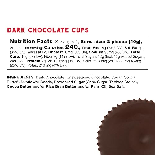 Miniatura 8 de Free2b - Tazas de caramelo con sal marina, seguras para la escuela y aptas para alérgicos, sin gluten, sin lácteos, sin nueces y sin soja, chocolate