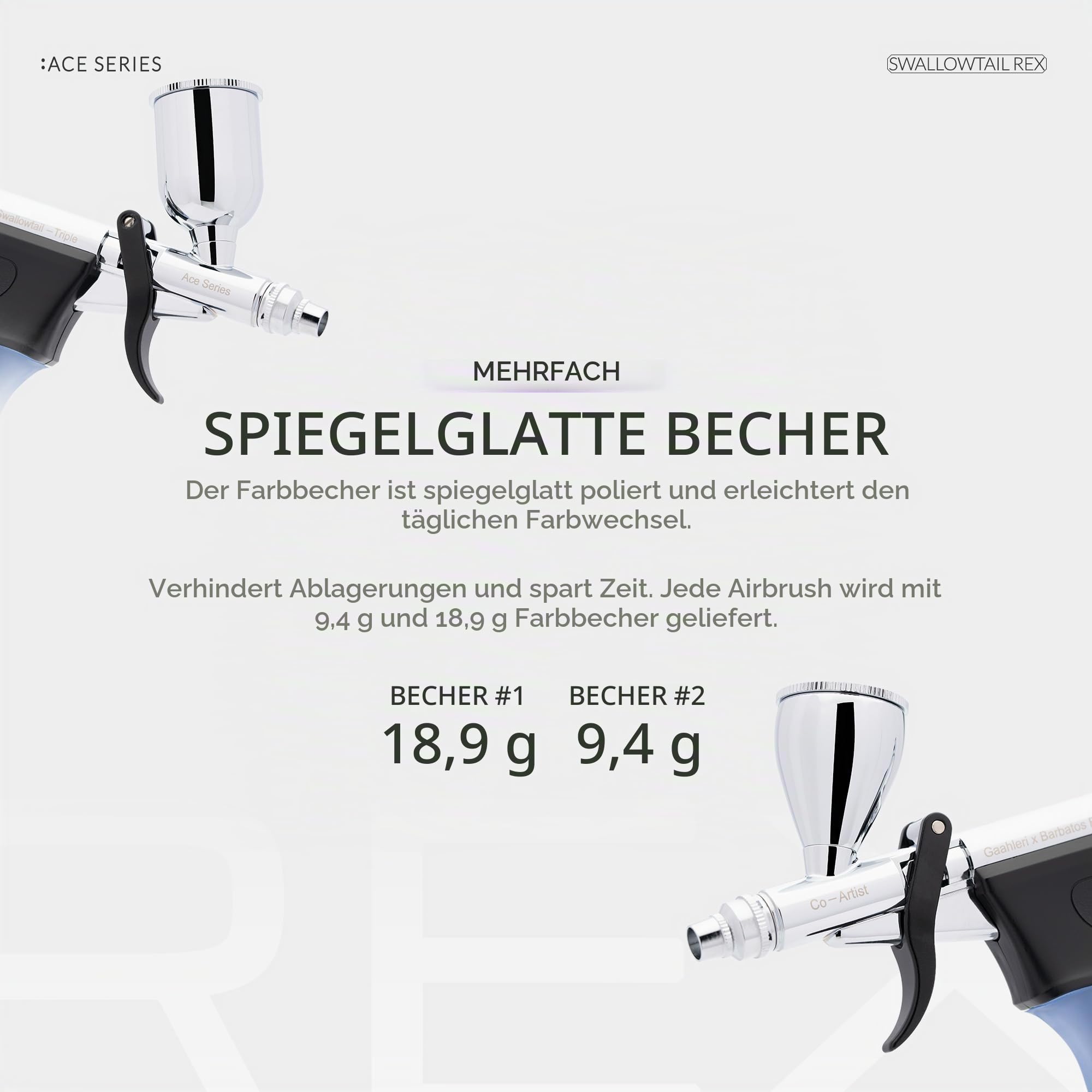 Gaahleri Airbrush Ace Series GHAC-Schwalbenschwanz & Barbatos Rex