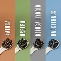 Vista 5 de ENVÍO DE LA NOCHE Hackleback Wild Caught American Sturgeon Black Caviar - 8 OZ 226 G - Hackleback Malossol Roe