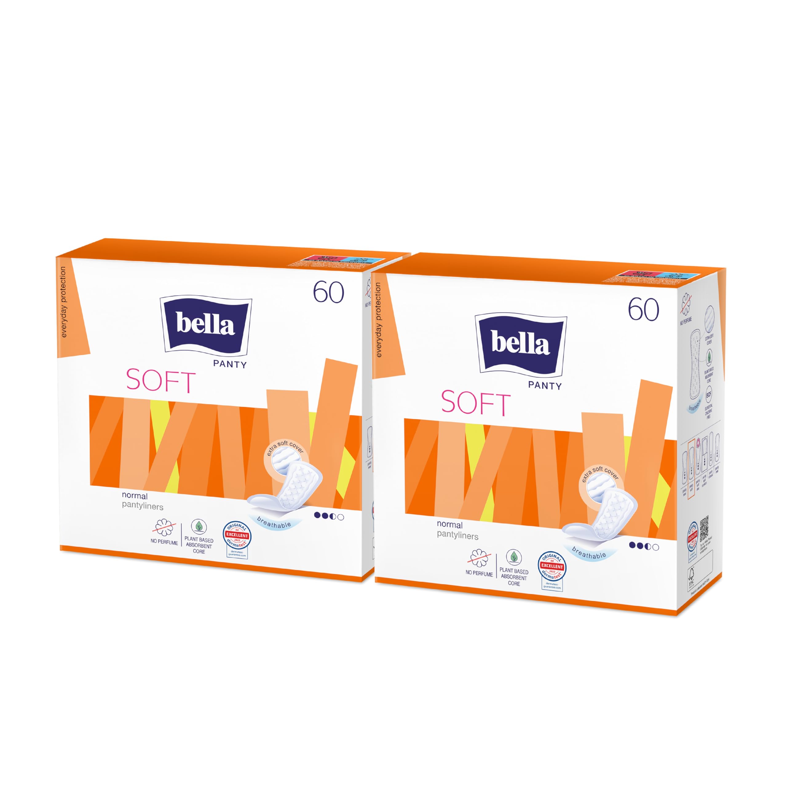 Bella Panty Soft Classic Liners, Pack of 60 Scent: unscented