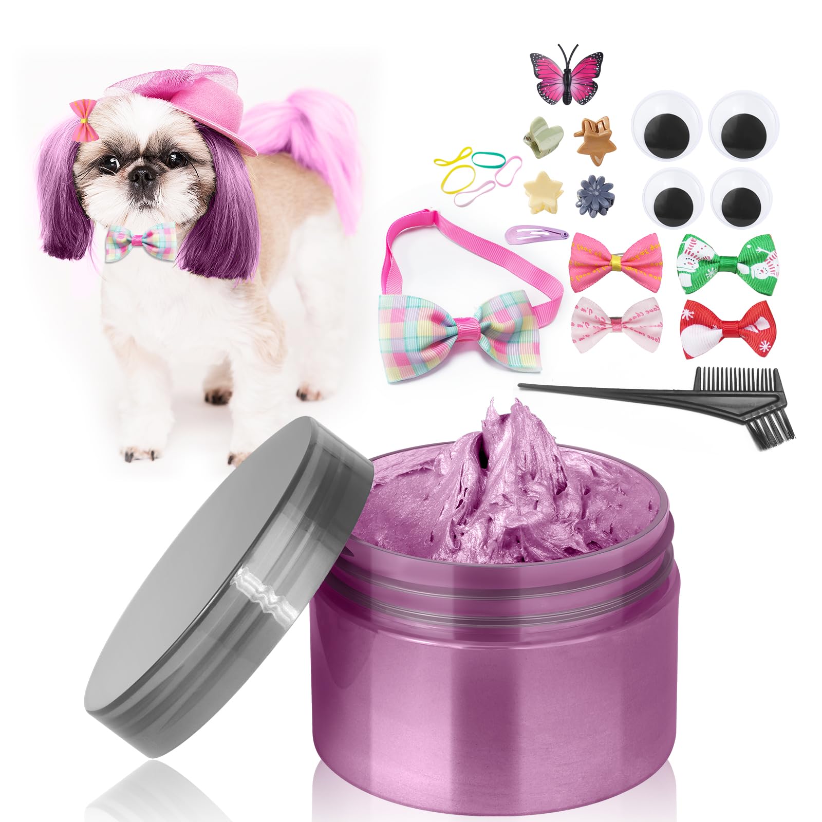 Amazon.com : Pink Temporary Hair Color Wax Kit for Dogs - Ideal Gift ...