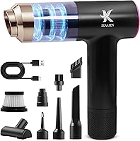 Vista 1 de Portable Mini Vacuum Cleaner, Dual Power Suction 7.5K & 12K Pa with Blower, Inflator & Suction Power Best Cleaning Tool for Home, Office, Kitchen &