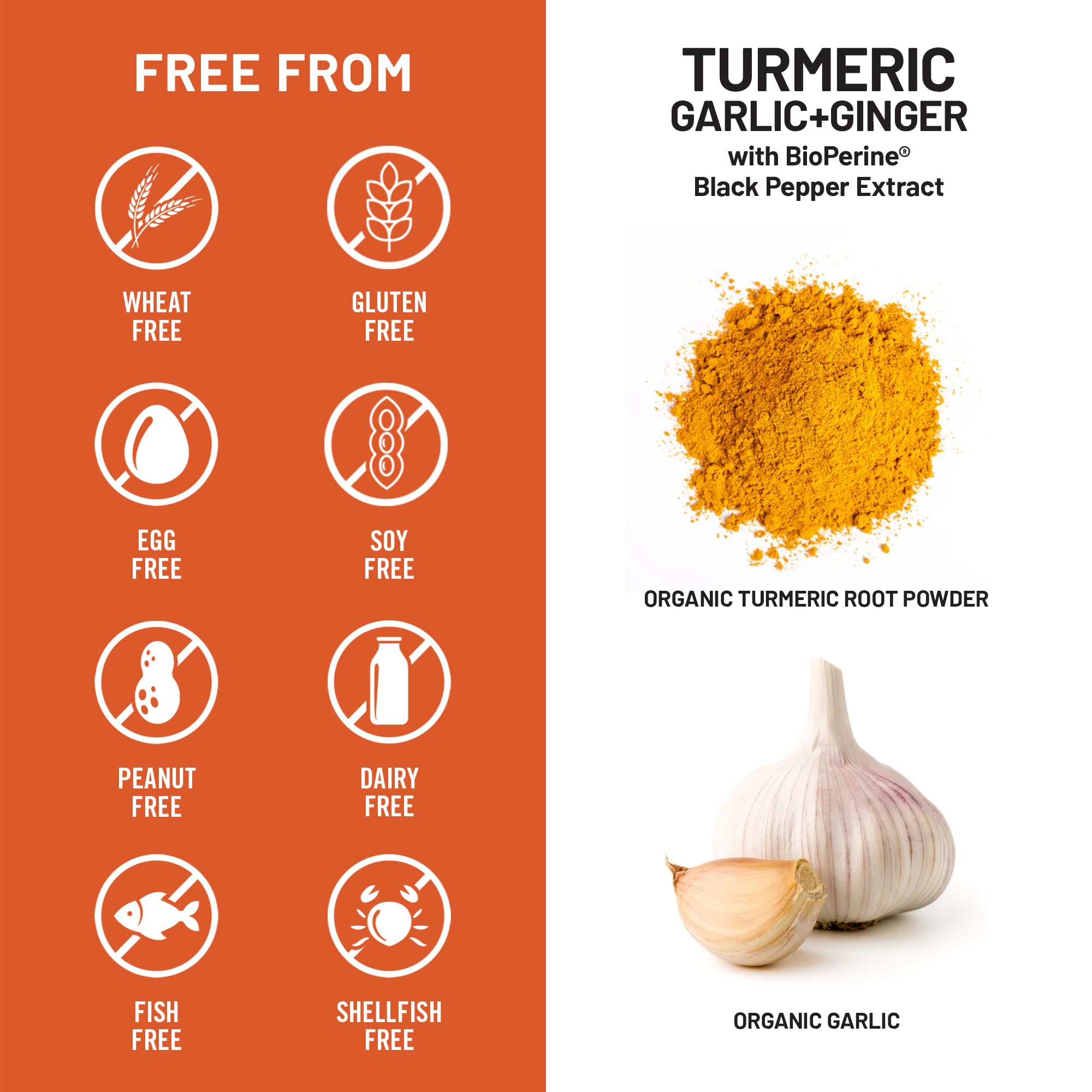 NatureWise Turmeric Ginger Supplement with BioPerine & Garlic, 120 Capsules — Amazon image 8