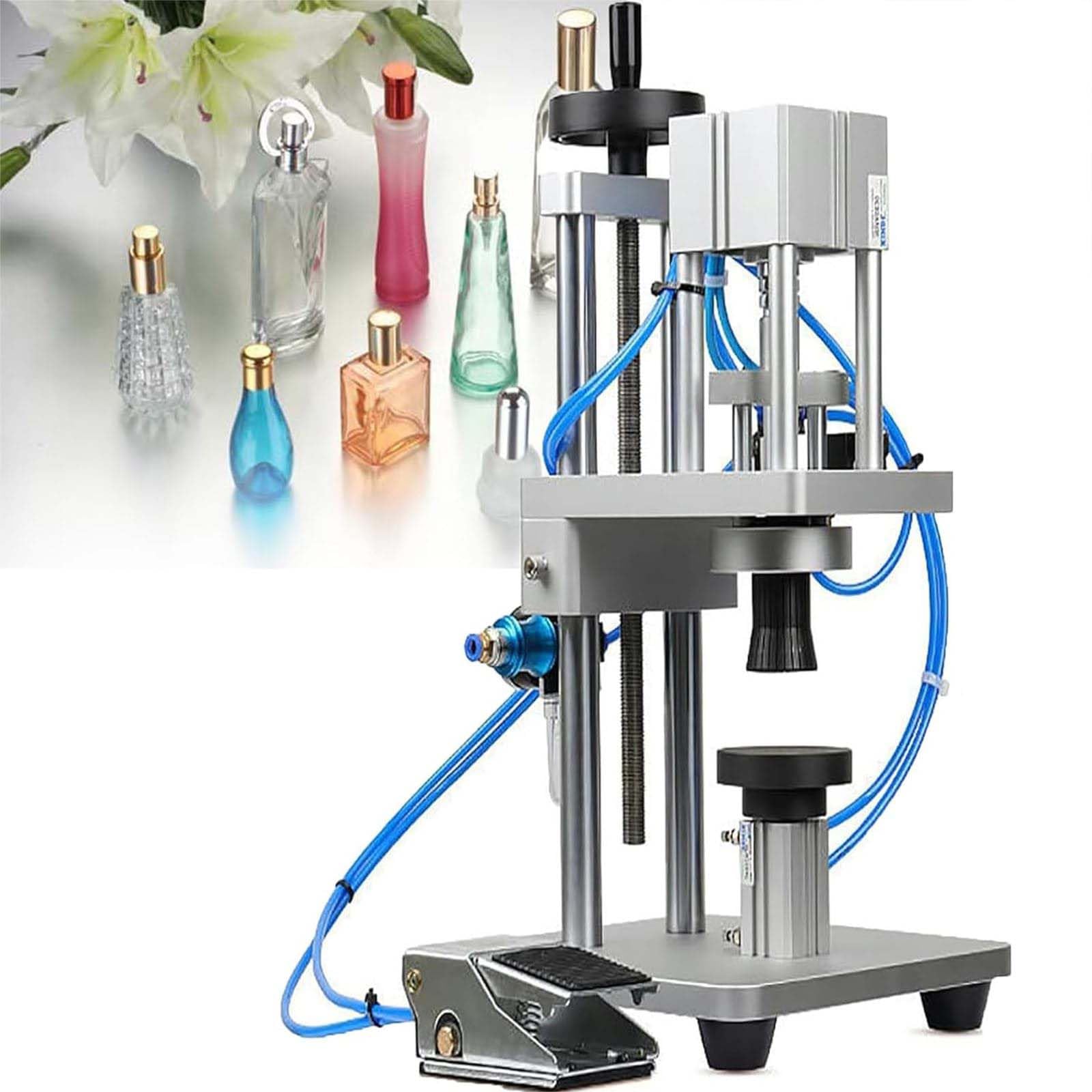 Crimpadora manual de viales para botellas de perfume y vidrio, máquina prensadora de mano con sellos de aluminio, tamaño de 13-20 mm para uso profesional