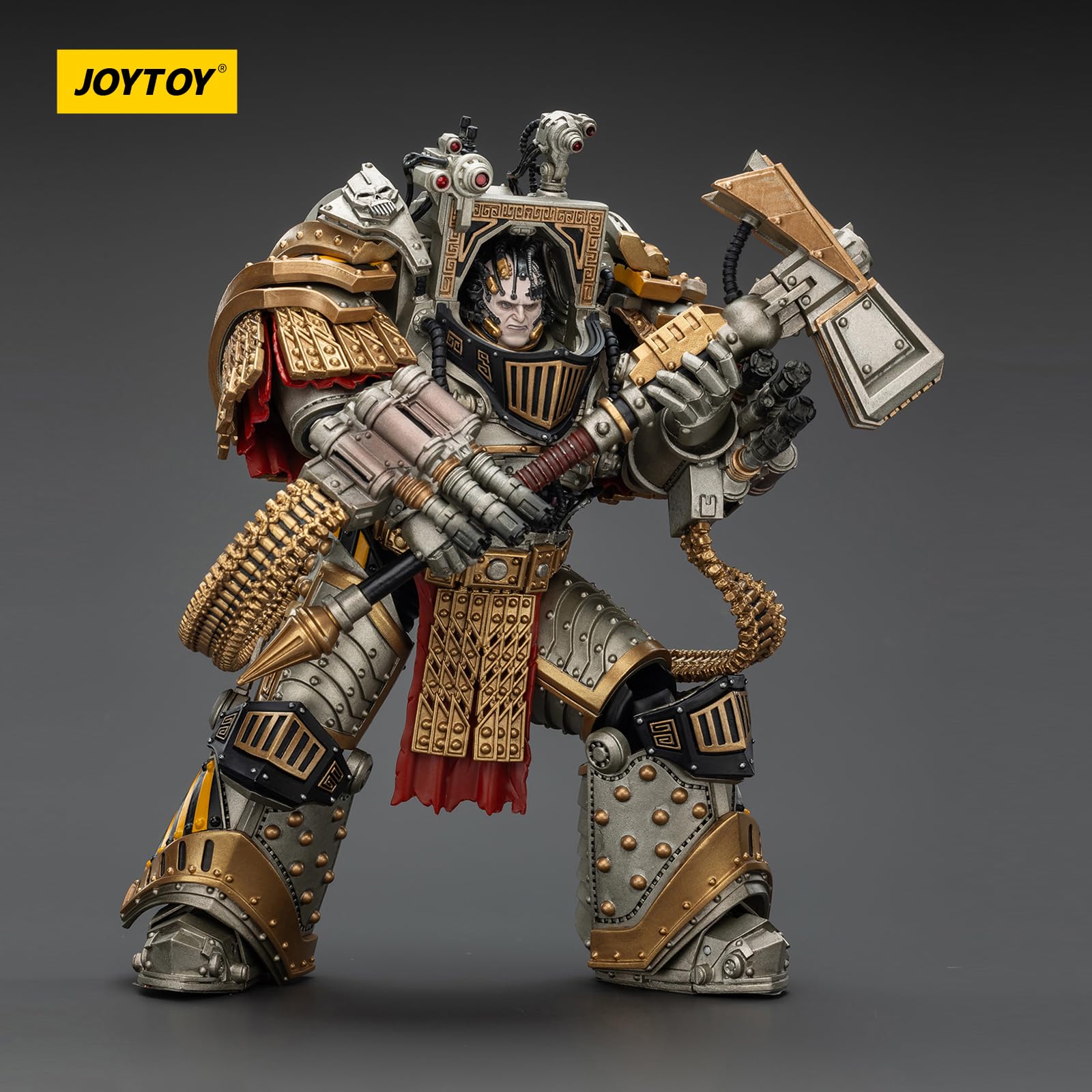 JoyToy Warhammer 40k Guerreros de Hierro Perturabo, Primarca de la lVª Legión, figura de acción a escala 1/18, colección que combina valor y diversión de juego