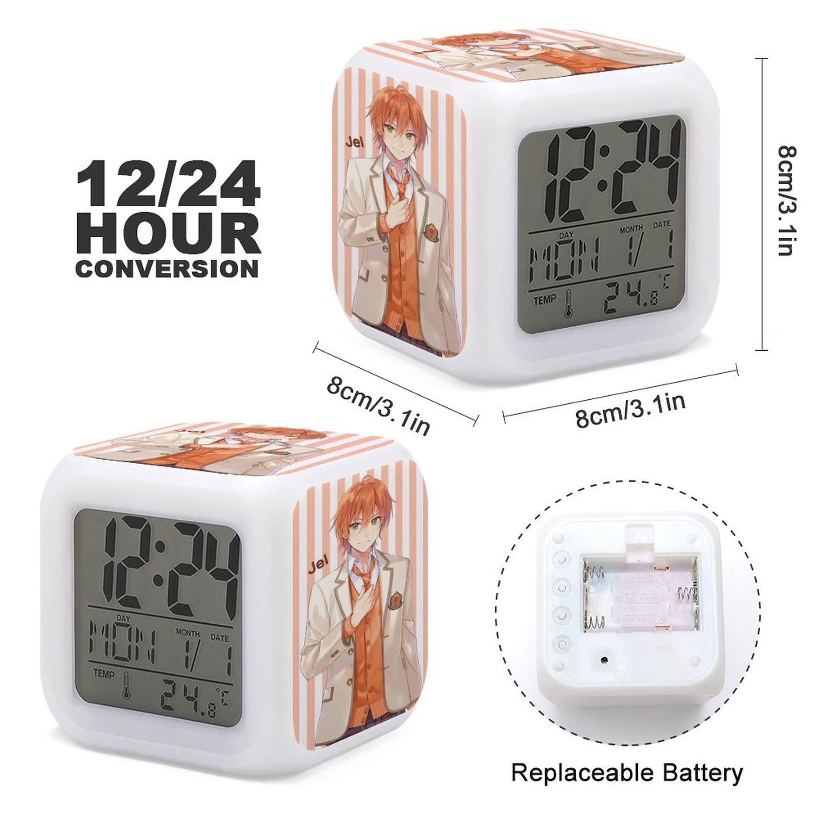 Amazon.co.jp: すとぷり 莉犬くん 目覚まし時計 多機能 カラーチェンジ