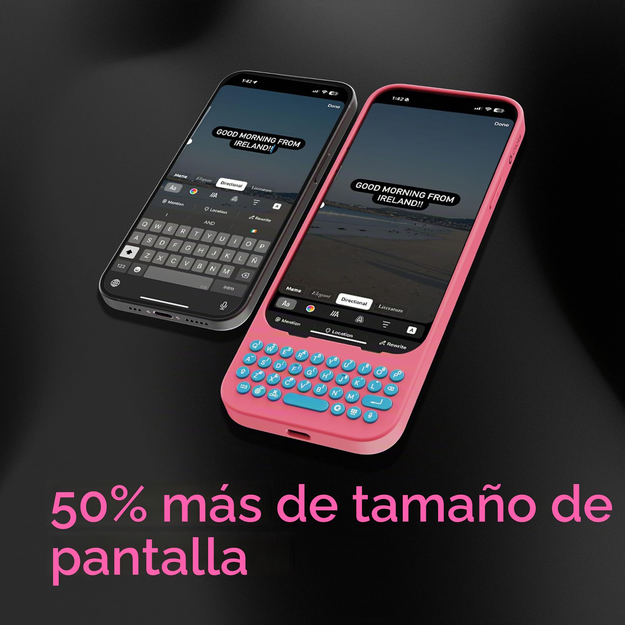 Amazon.com: Clicks Teclado para iPhone 15 Pro – Funda con teclado