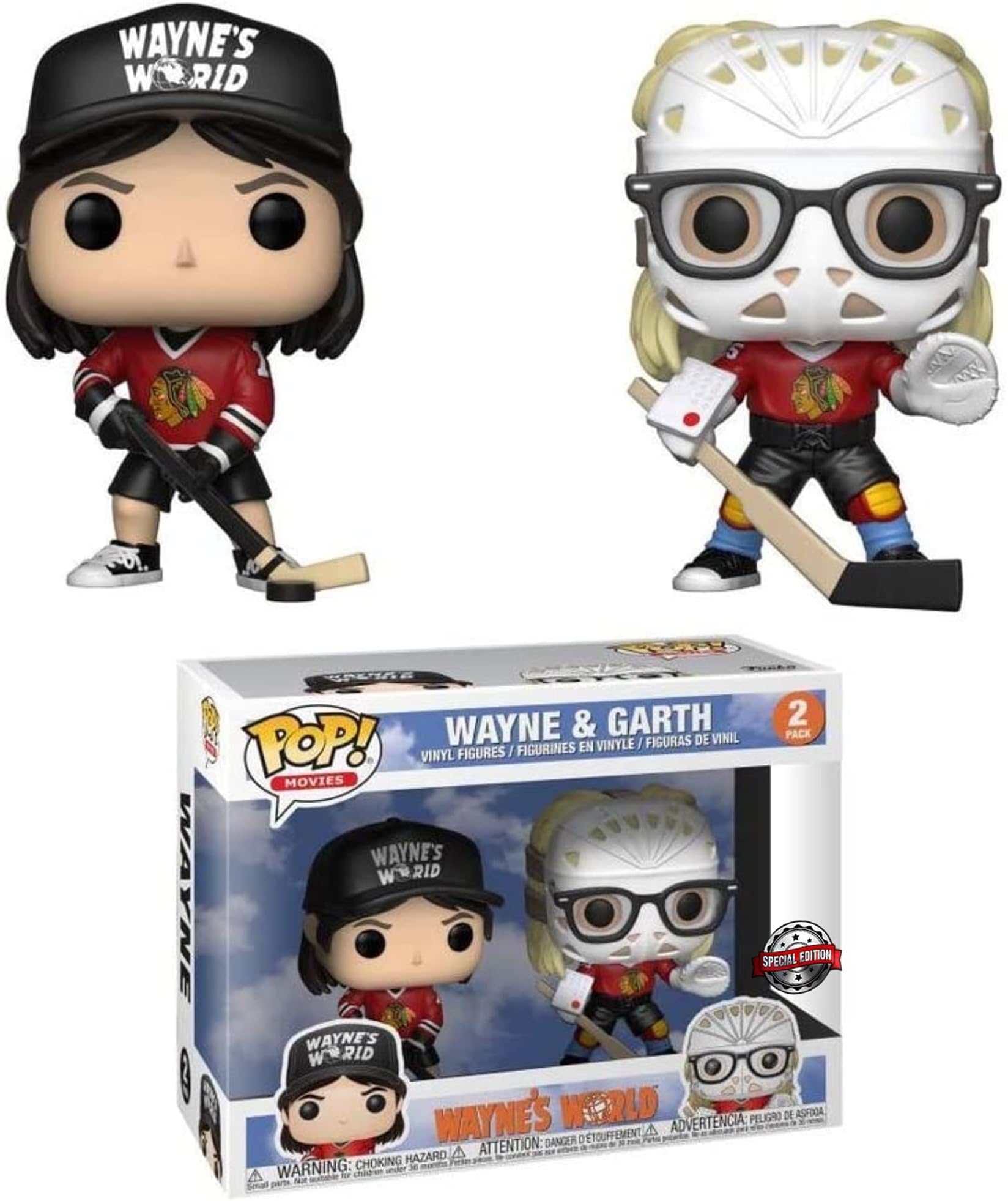 Funko Pop Movies 3.75 Inch Action Figure Wayne's World - Wayne & Garth 2-Pack
