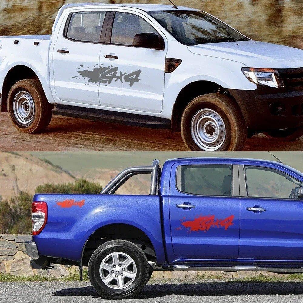 Decalcomanie per Auto 4x4 off Road Pickup Car Decor Adesivi Decorazione della Carrozzeria del Veicolo(Gold,100CMX32CM)