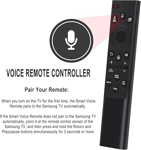 Miniatura 2 de Allimity BN59-01385A - Control remoto de voz de repuesto compatible con modelos 2022 Samsung Neo QLED 4K Smart TV QN90B LS03B QN100B LS01B Series TVs