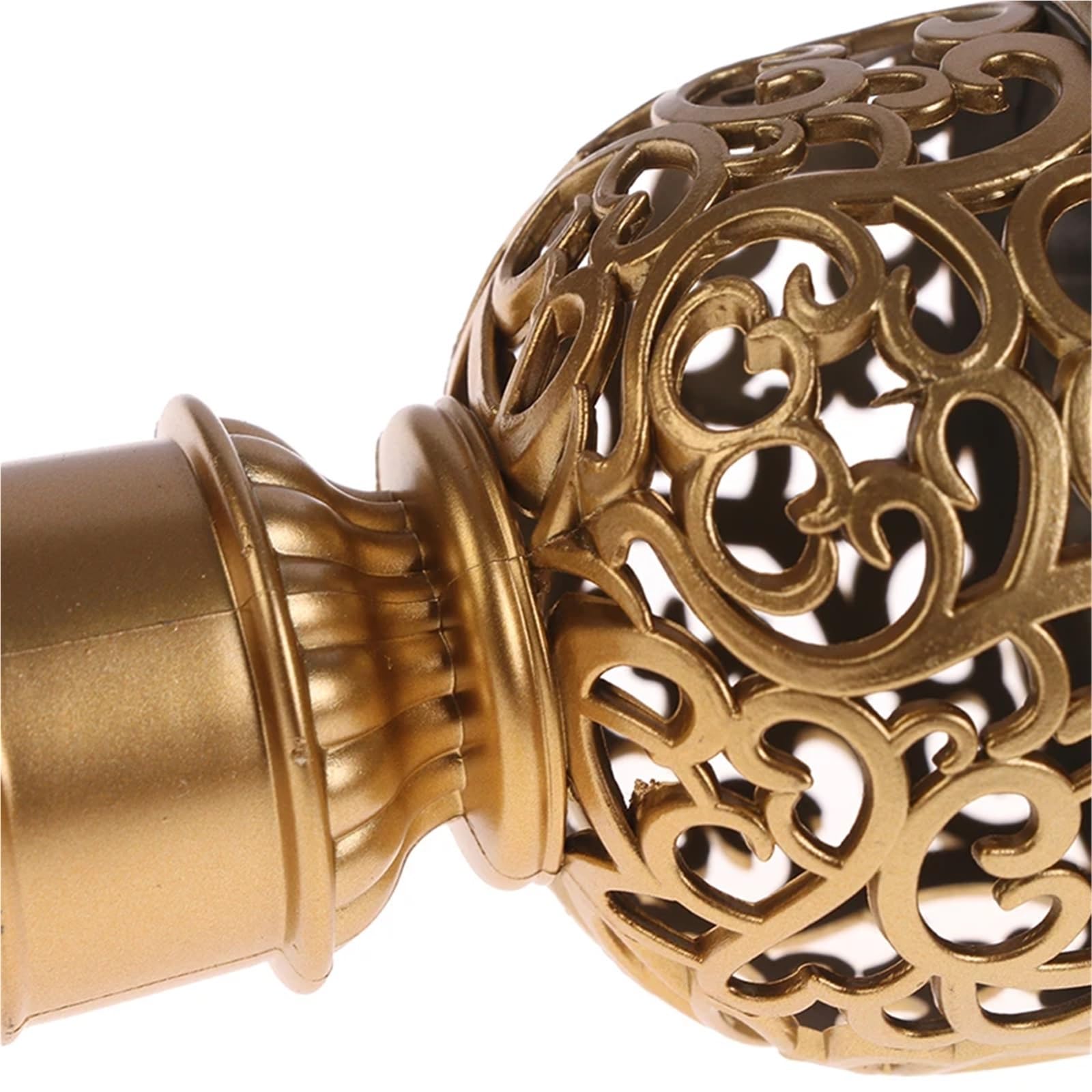 Końcówka karnisza, Zestaw wymienny końcówek karniszy, 2 sztuki do wielokolorowych plastikowych osłon o średnicy 28 mm(Rose Gold)