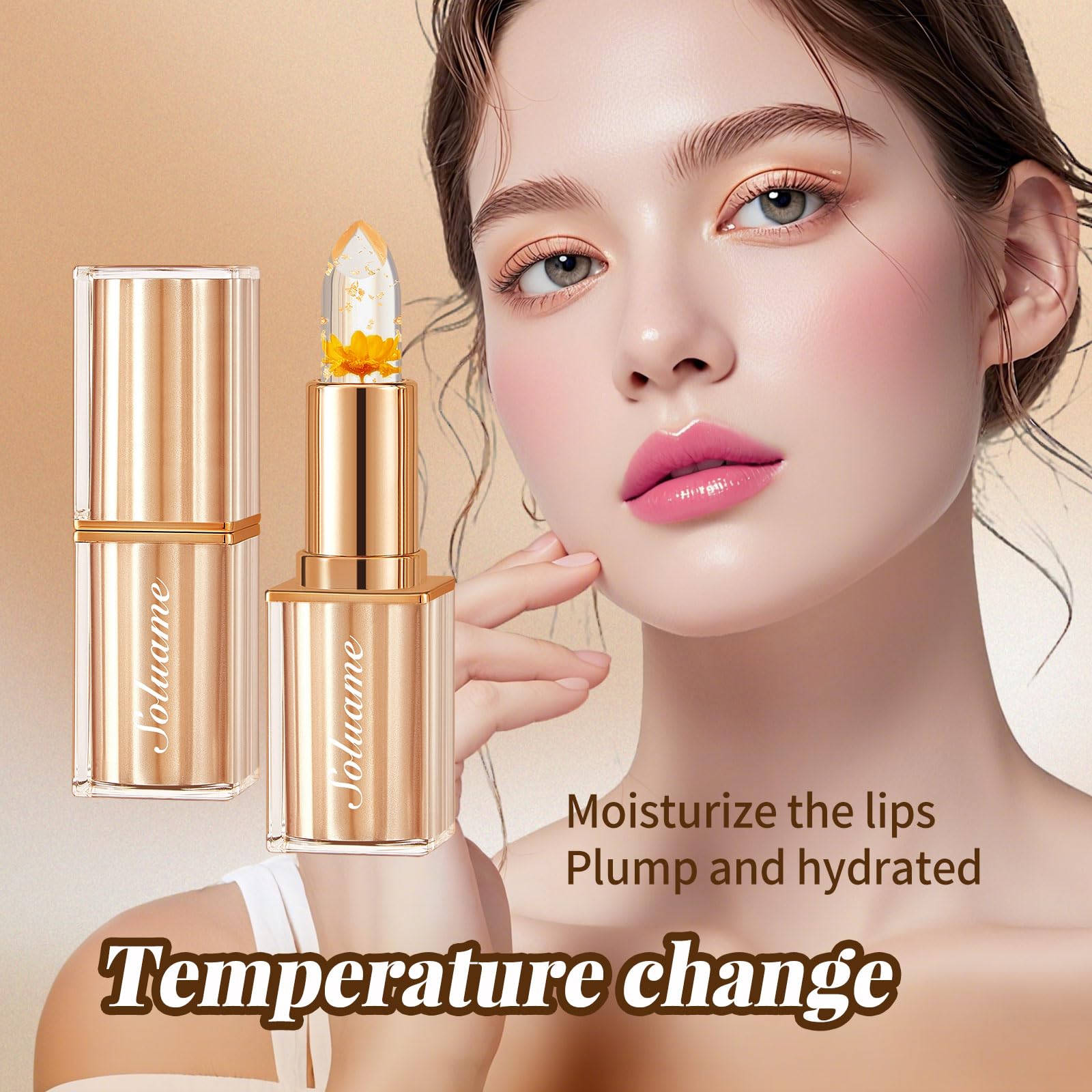 Colour Changing Lipstick, Tinted Lip Balm, Lip Stain Long Lasting - Image 3
