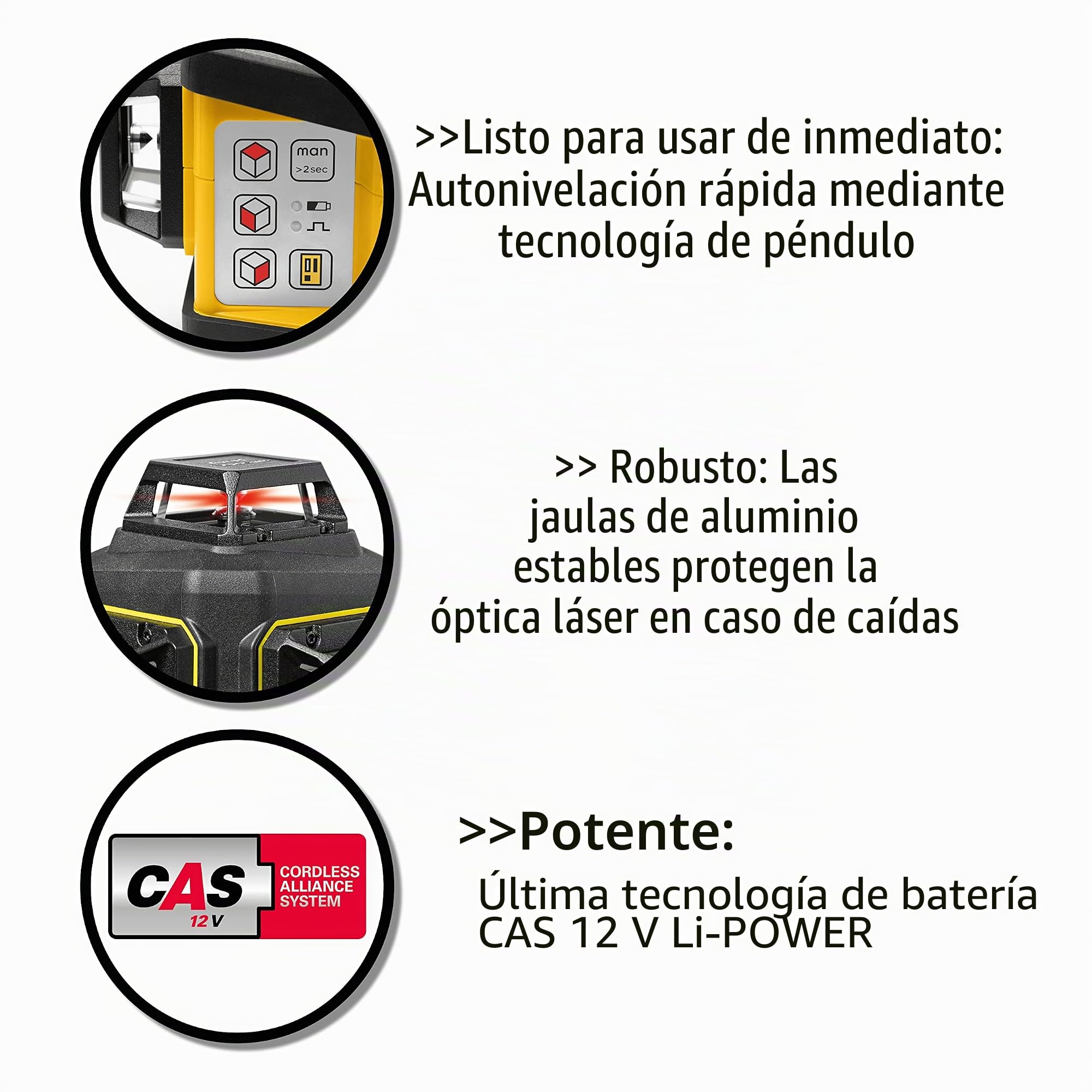 Stabila. Láser multilínea LAX 600 (con batería y cargador)
