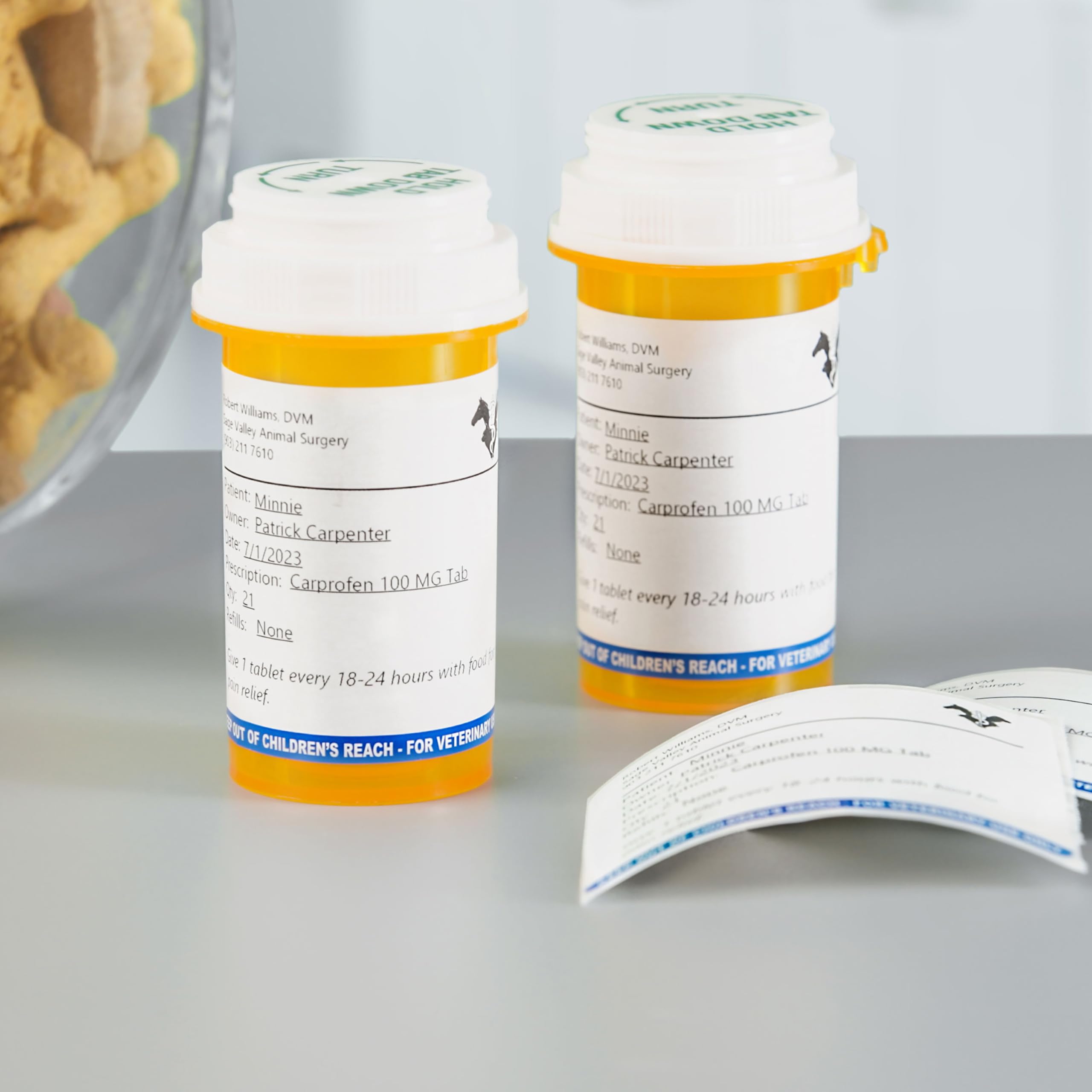 DYMO Étiquettes d’ordonnance vétérinaire LabelWriter | 54 mm x 70 mm | 2400 étiquettes