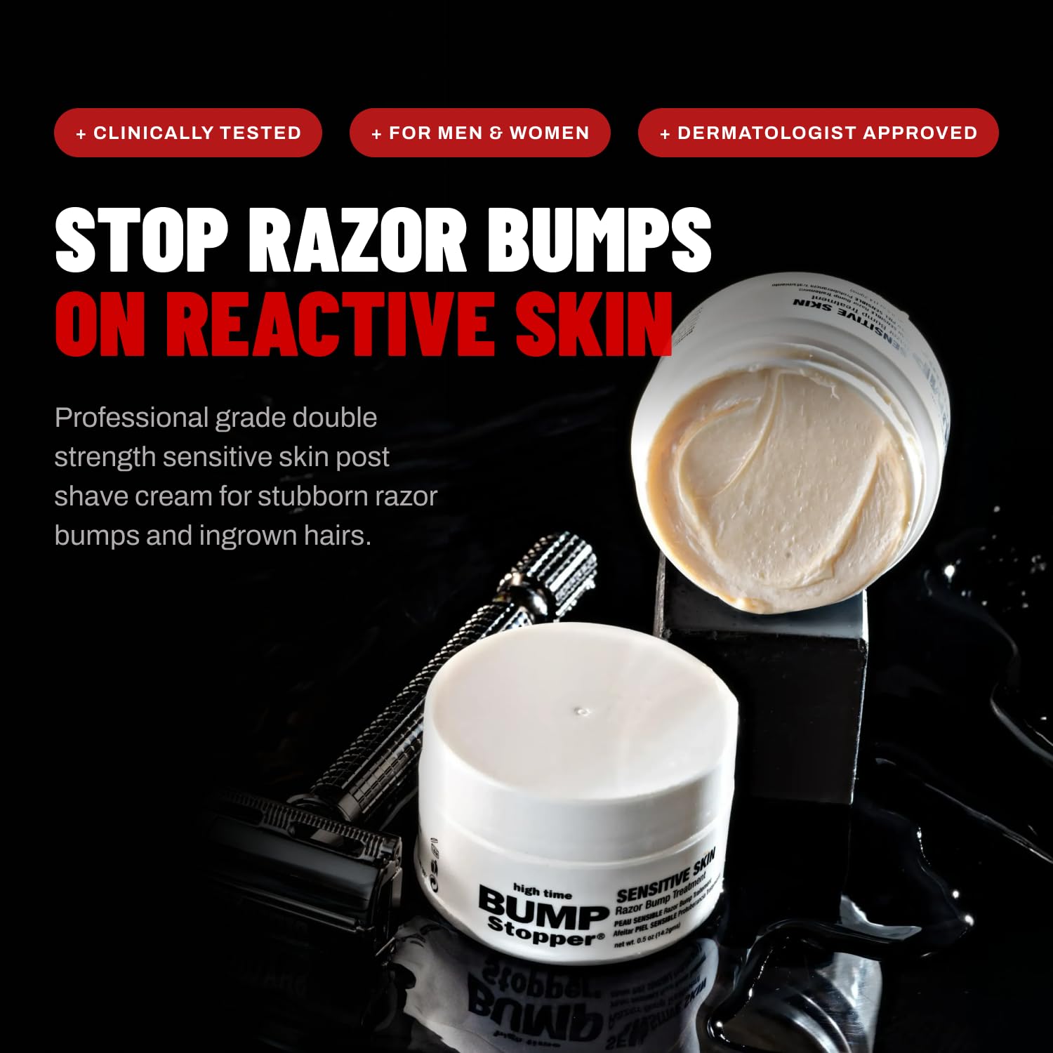 Bump Stopper: Razor Bump Treatment - Sensitive Skin -2 Bump Stopper: Razor Bump Treatment - Sensitive Skin -2