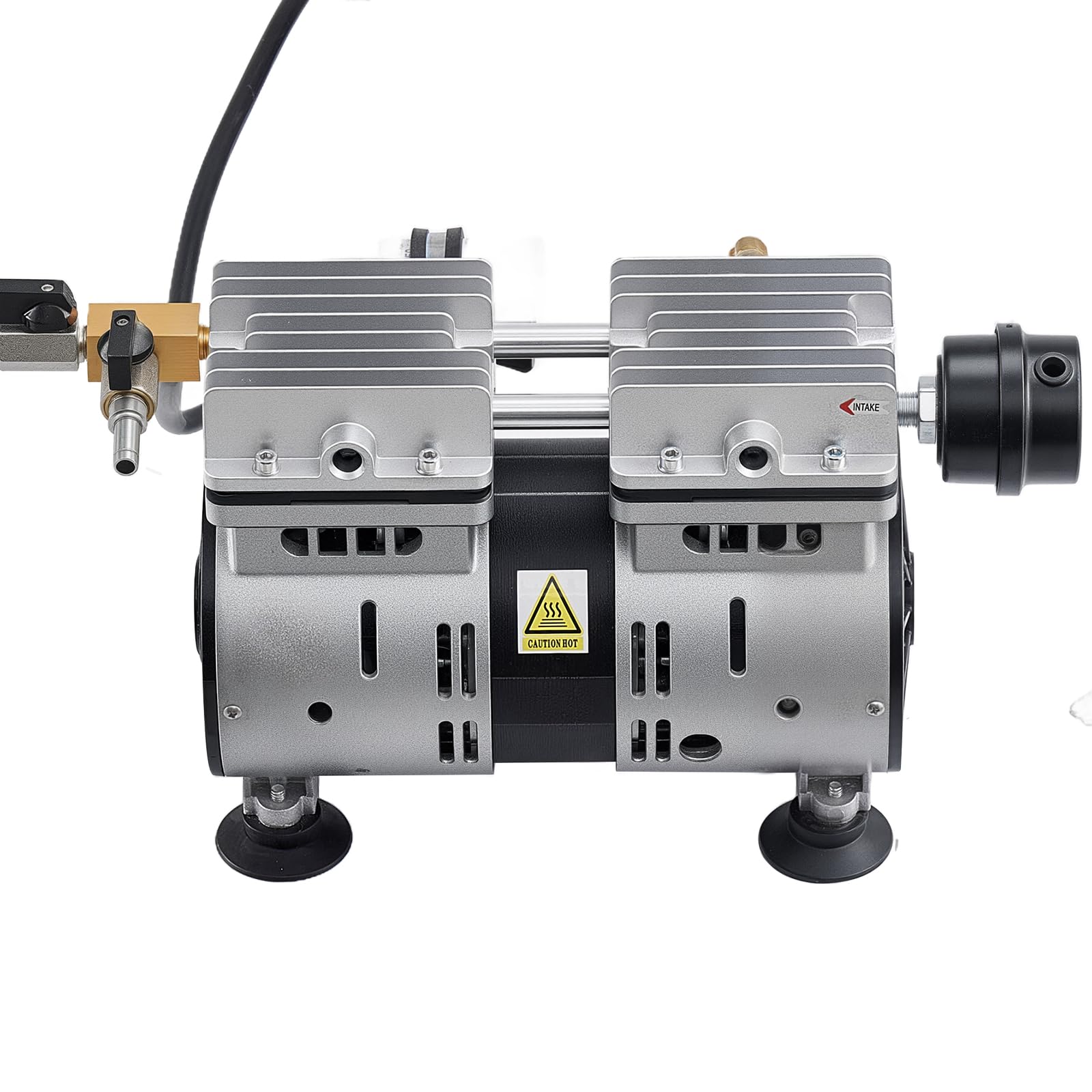 VEVOR Aérateur de Bassin 590 W Système d'Aération Lac de 1,2 hectare Pompe à Air Étang Extérieure pour Circulation Oxygène en Eau Profonde, avec Compresseur Air, 2 Diffuseurs, 2 Tuyaux Lestés 30,5 m