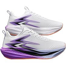 Mens Carbon Plate Running Shoes with Cushioned Rebound Midsole Lightweight Breathable Road Running Sneakers