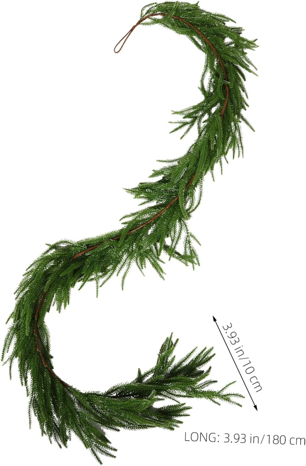 Realistic Artificial Pine Needle Garland Lifelike Greenery Xmas Decor Pine Garland for Wreath Making and Mantle Decoration for Holiday Fireplace and Table Ornament