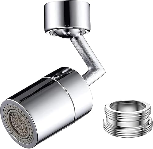 Miniatura 8 de QST EXPRESS Cabezal rociador giratorio de 720, filtro universal contra salpicaduras con filtro de red de 4 capas para cocina, diseño