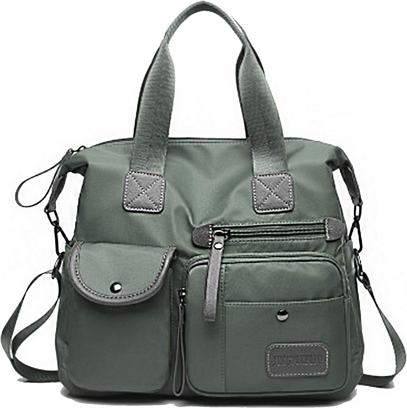 S.CHARMA Women Handbag Multi Pocket Large Shoulder Bag Crossbody bag Messenger Bag Tote Handbag Hobo Bags for Travel, Shopping and Work (Grey)