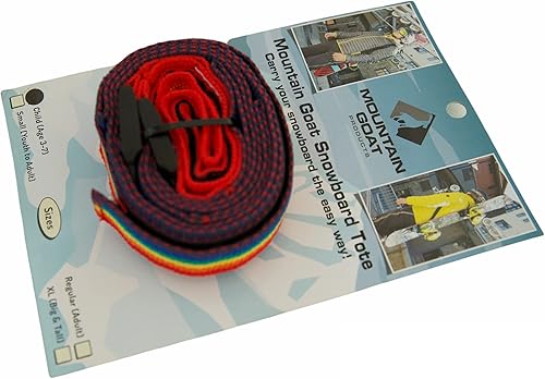 Miniatura 5 de Mountain Goat Snowboard Tote Carrier Backpack Sling for Hands Free Hiking Backcountry Lightweight Ski Backpack Compact Shoulder Strap for Carrying