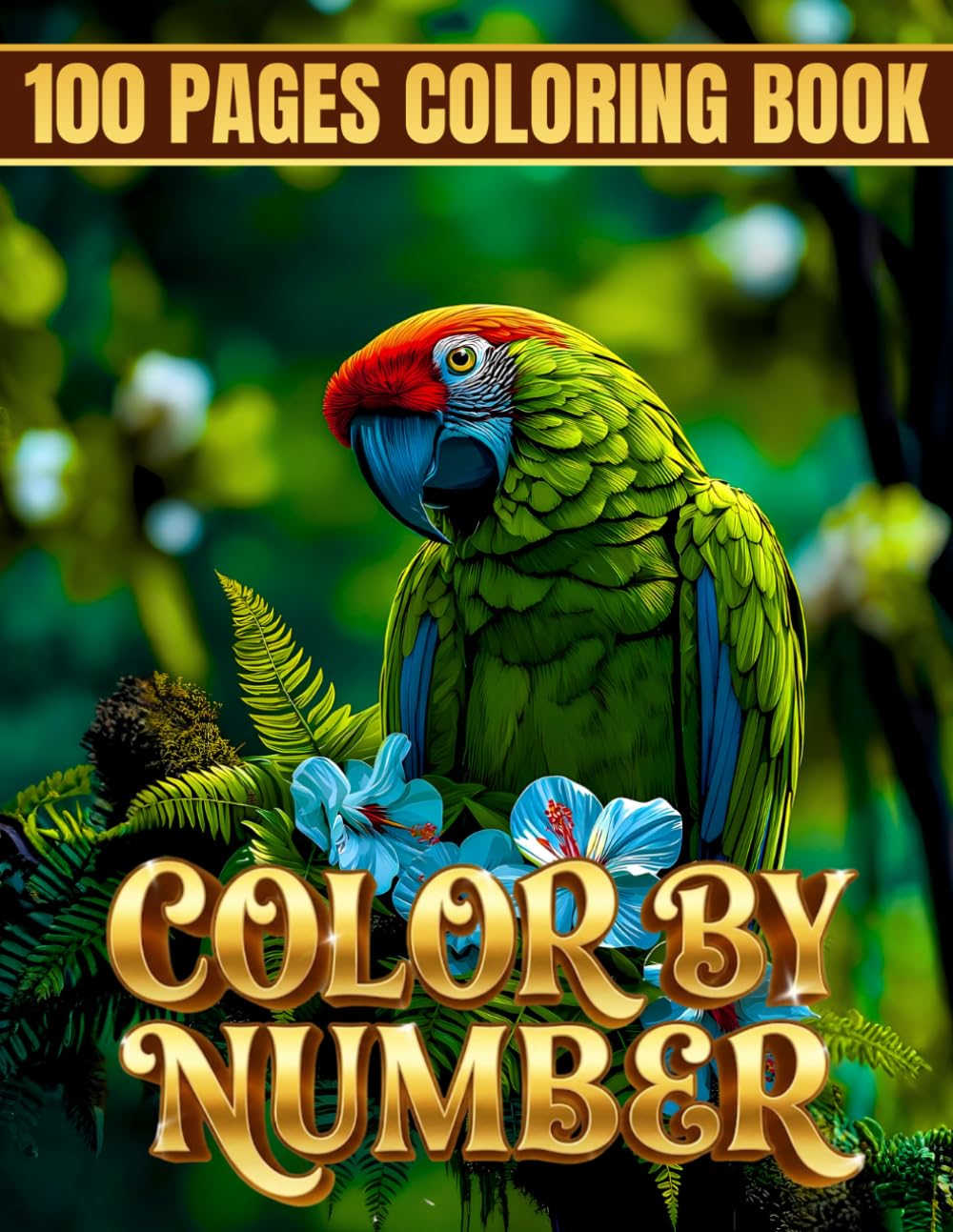 100 Pages Color by Number Coloring Book: Simple Color by Number Adult Coloring Book Featuring Butterflies, Fairies & Nature Scenes