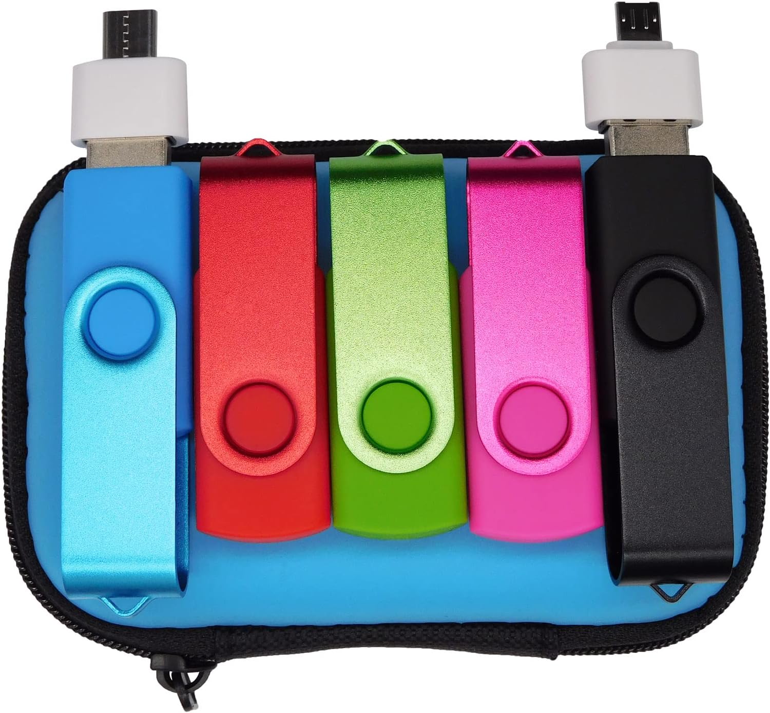 64GB USB Flash Drives Memory Sticks Thumb Drive 5 Pack with Professional Electronic Product Storage Bag
