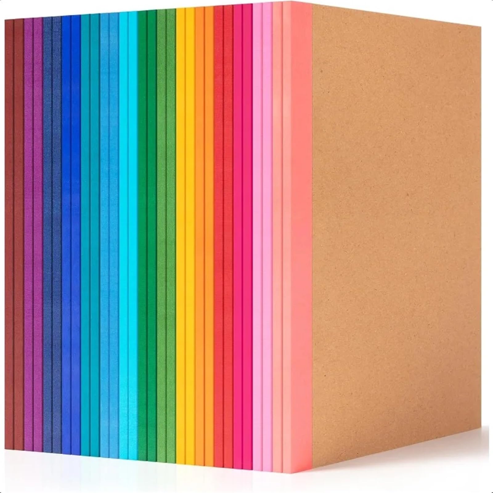 Quaderni a righe, confezione da 30 quaderni per composizione, formato A5, a righe, copertina in carta kraft con dorso arcobaleno, 8,3 x 5, 15 colori, 6
