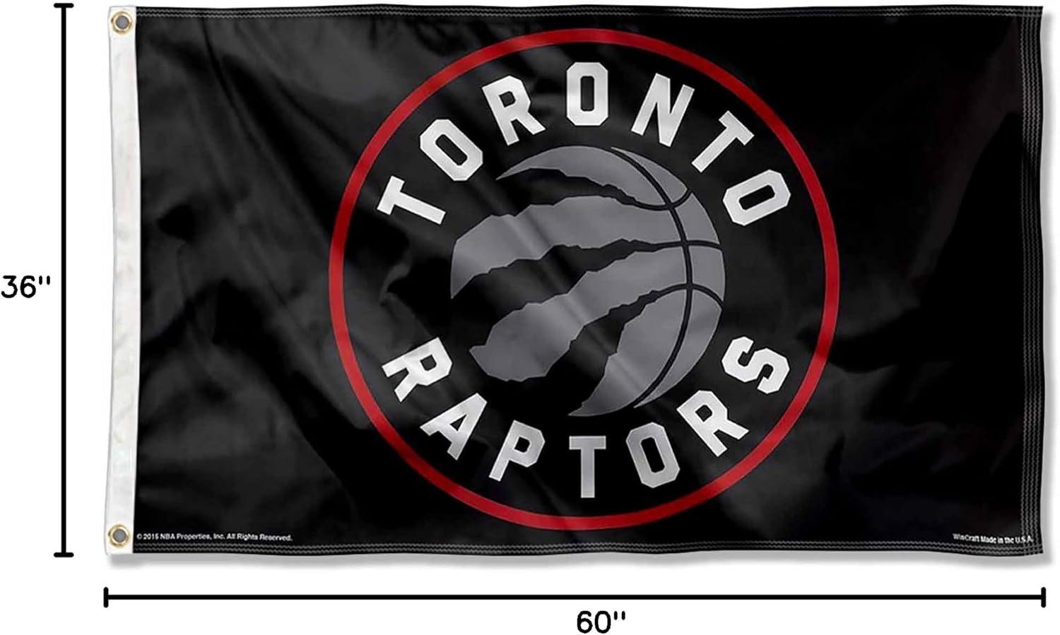 Toronto Raptors Vintage Throwback Championship Banner Flag - Image 7